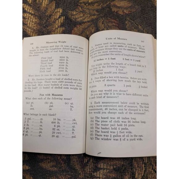 Vintage 1945 Math Book- Arithmetic for You 5 - Picture 8 of 11